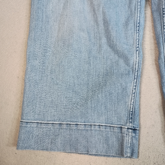 Anthropologie Maeve The Colette Crop Wide Leg Boho Denim High Rise 35x24.5 Jeans - Picture 8 of 11